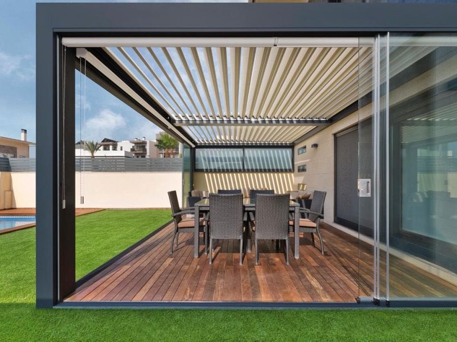 Pergola və açılan dam sistemləri — sistemin nümunə fotosu